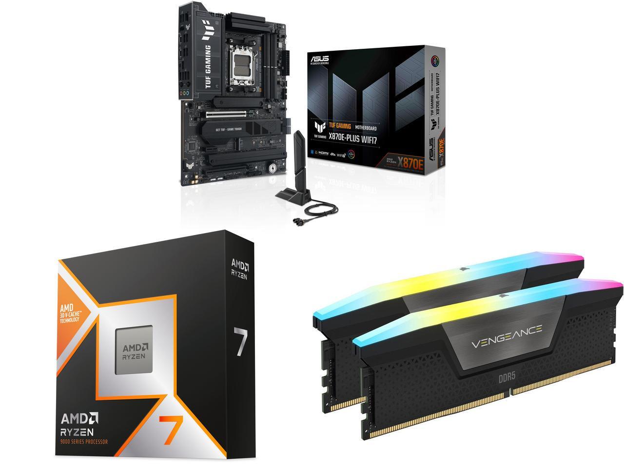 R7 9800X3D + 32GB + X870E WIFI – Compufy