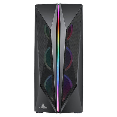 Gabinete gamer Iceberg Flow X PLUS ATX, 6 ventiladores ARGB