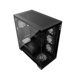 Gabinete XPG Invader X, 5 ventiladores ARGB, negro