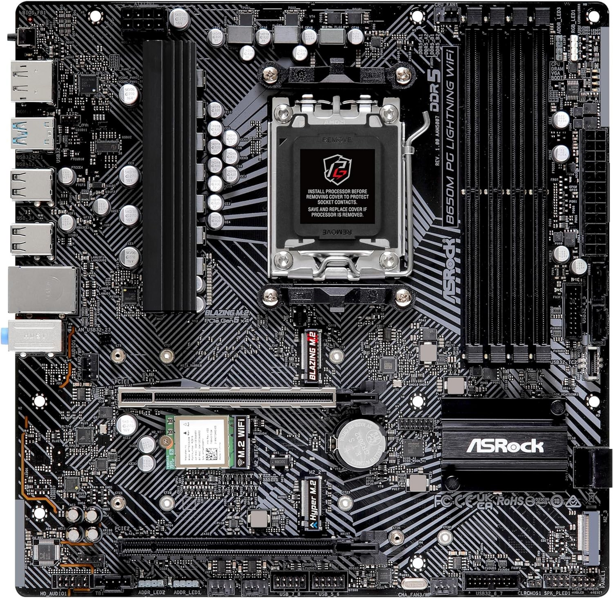 Placa base ASRock B650M PG Lightning WiFi