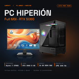 PC Hiperión · Ryzen 7 5700X, RTX 5060 8 GB, 16 GB RAM, SSD M.2 512 GB + monitor 24" 144 Hz